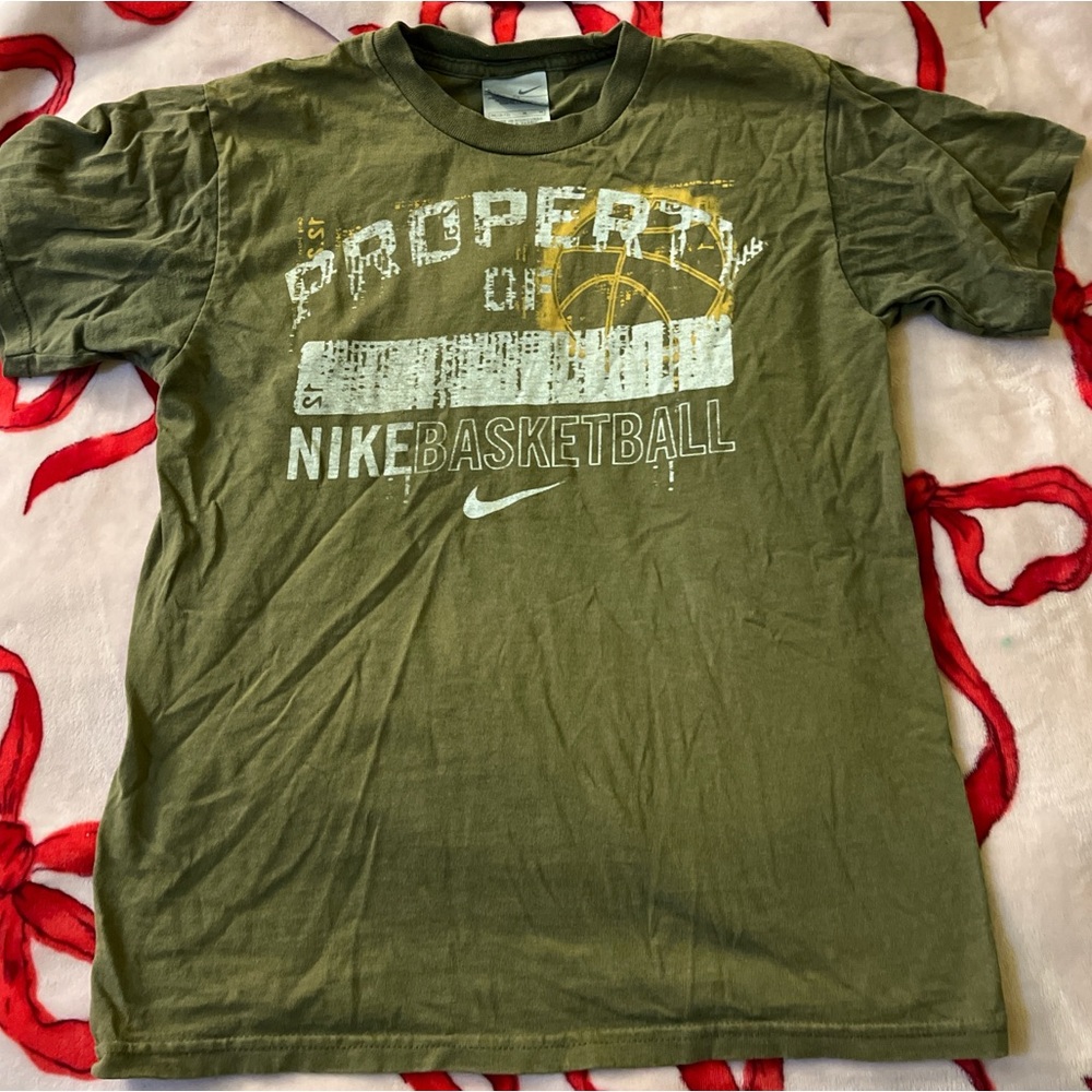 Nike green basketball shirt nike
